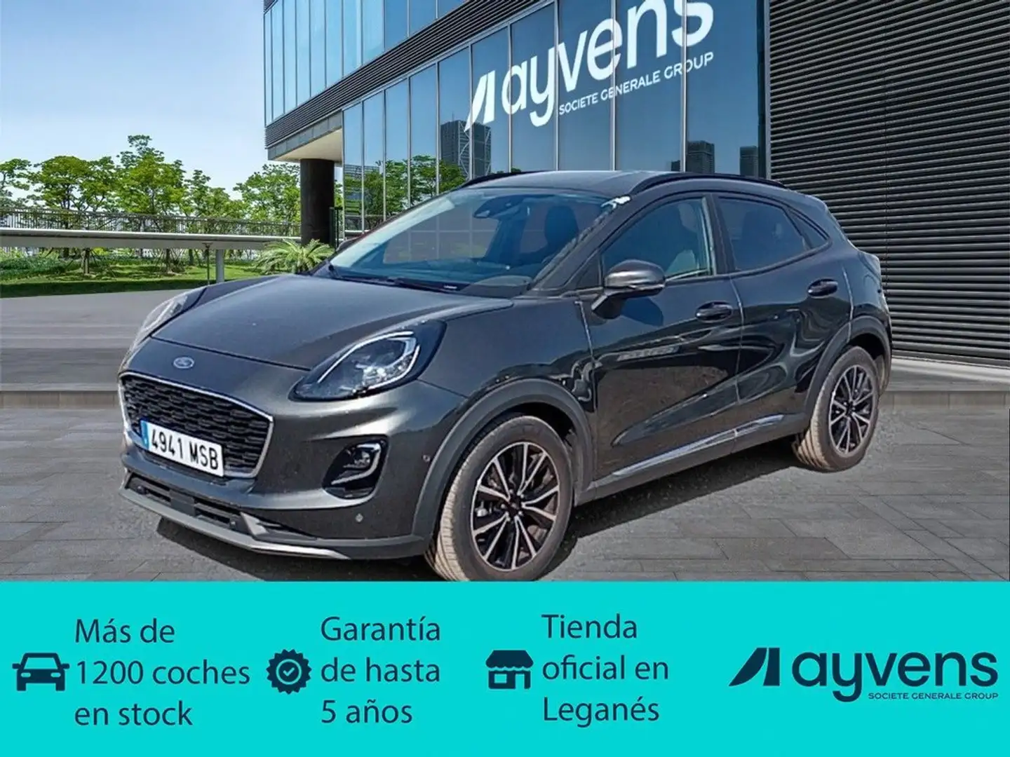 Ford Puma 1.0 EcoBoost MHEV Titanium 125 Gris - 1