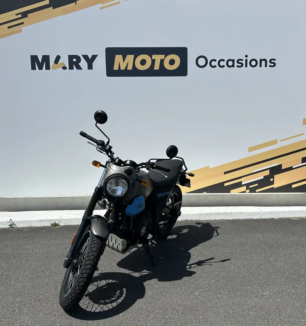 Royal Enfield Scram 411 Blauw - 2