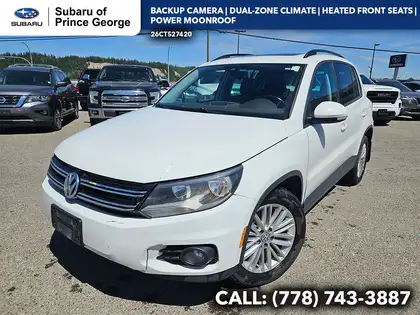 White 2016 Volkswagen Tiguan Comfortline 4Motion SUV / Crossover 6-Speed Automatic
