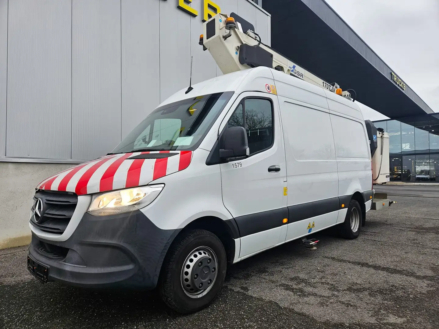 Mercedes-Benz Sprinter 516CDI*GSR 170TJV*HOOGWERKER*ACHTERUITRIJCAMERA* Bianco - 1