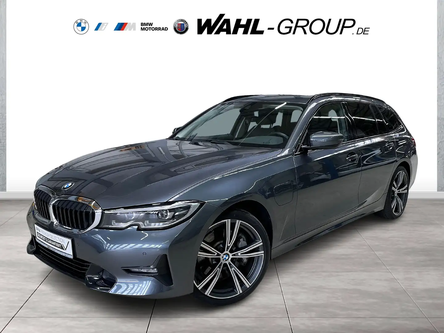 BMW 330 e TOURING SPORT LINE *LED+NAVI+HIFI+AHK+ALU 19"* Grau - 1