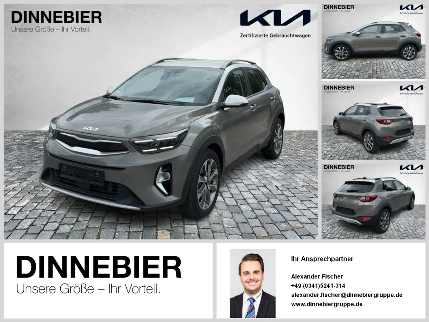 Kia Stonic Spirit Automatik+LED+Navi+Kamera+SHZ Blanc - 1