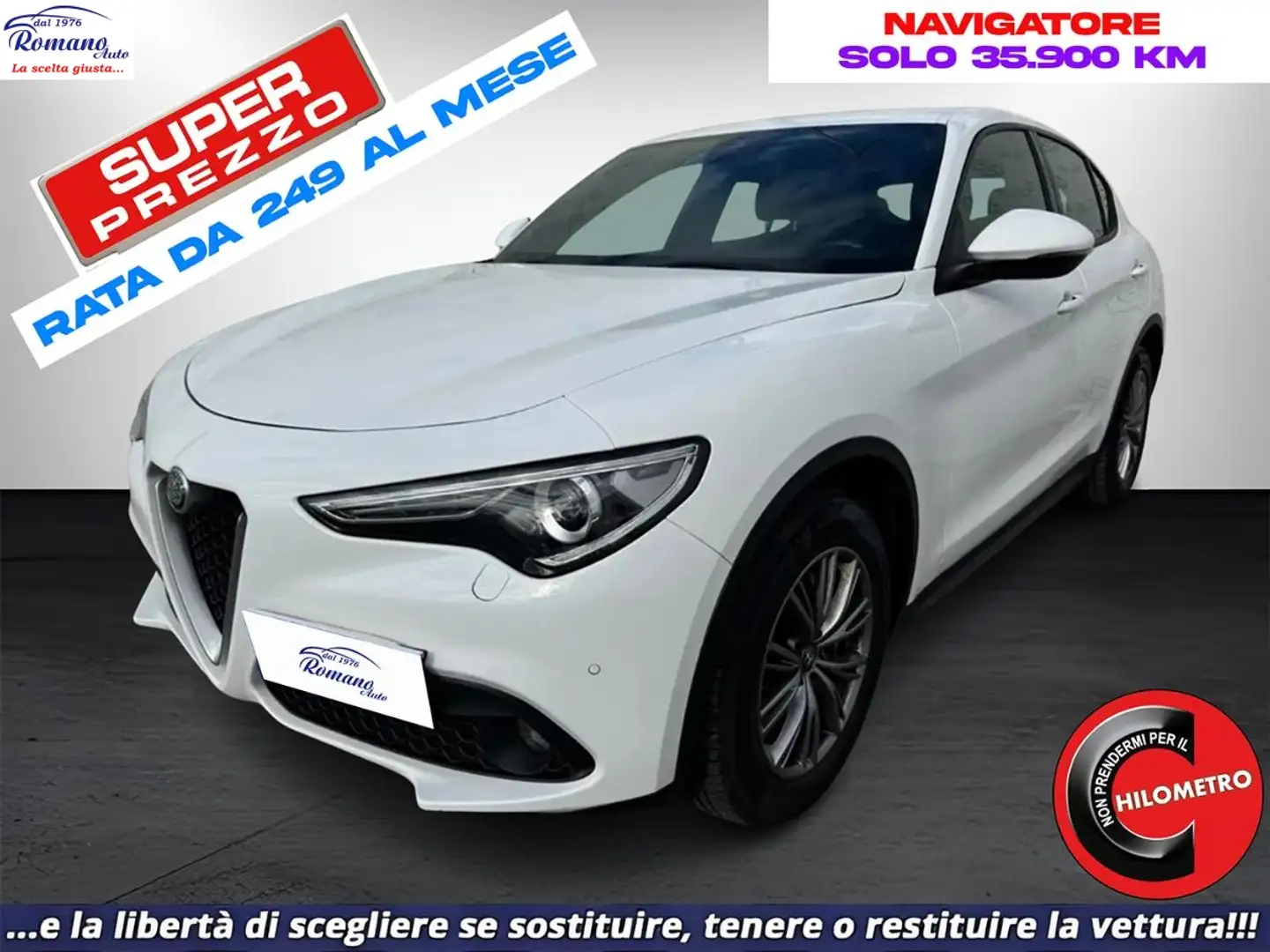 Alfa Romeo Stelvio 2.2 t Business rwd 160cv auto Blanc - 1