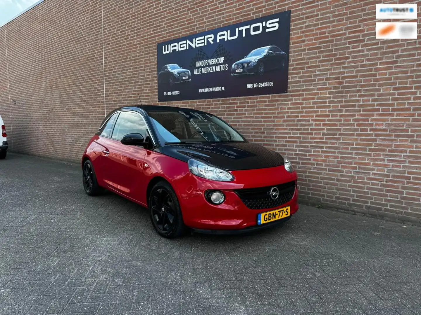 Opel Adam 1.4 CABRIO BLACK JACK EDITION DEALER ONDERHOUDEN! Rood - 1