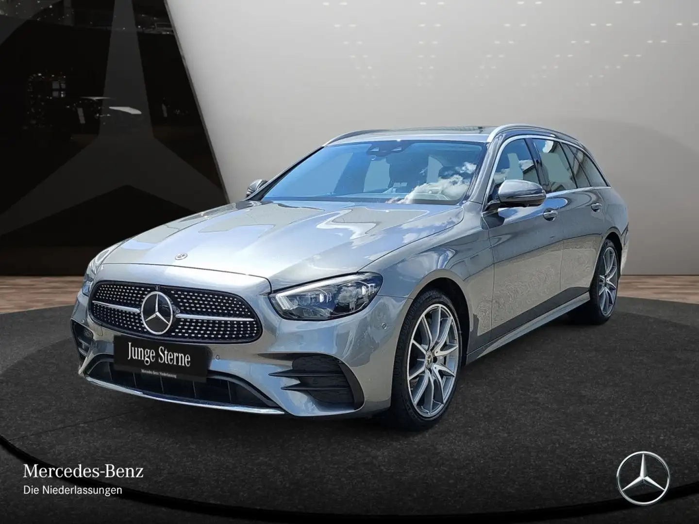 Mercedes-Benz E 400 d T 4M AMG+360+AHK+MULTIBEAM+FAHRASS+19"+HUD Gris - 2