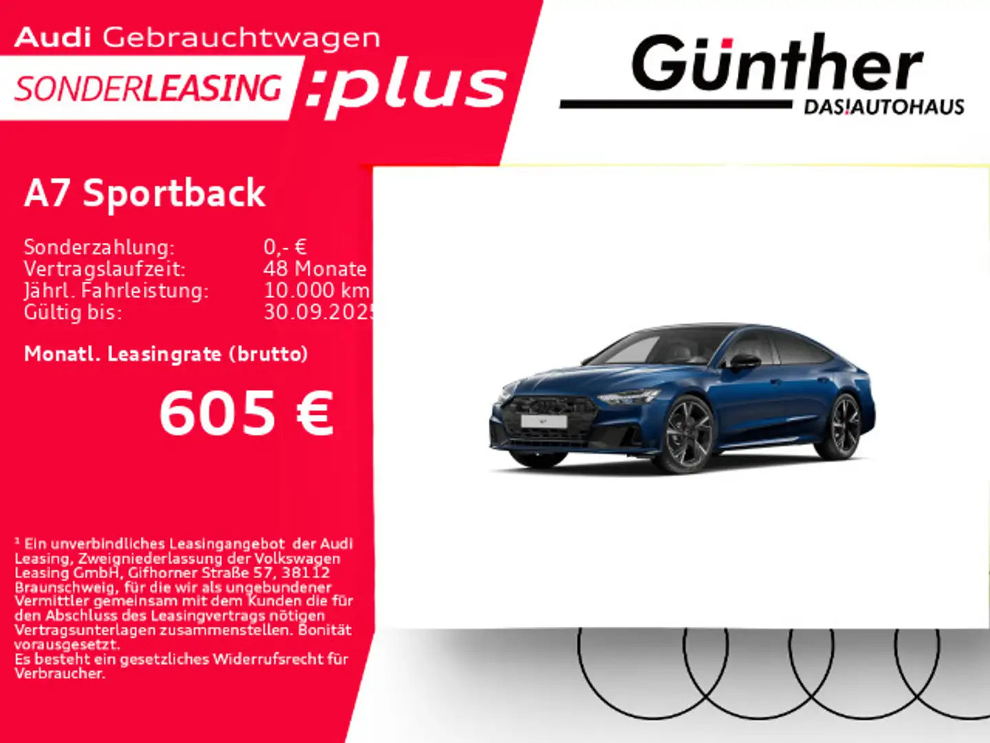 Audi A7 45 TFSI QUATTRO S LINE+STANDHEI+AHK Blau - 1