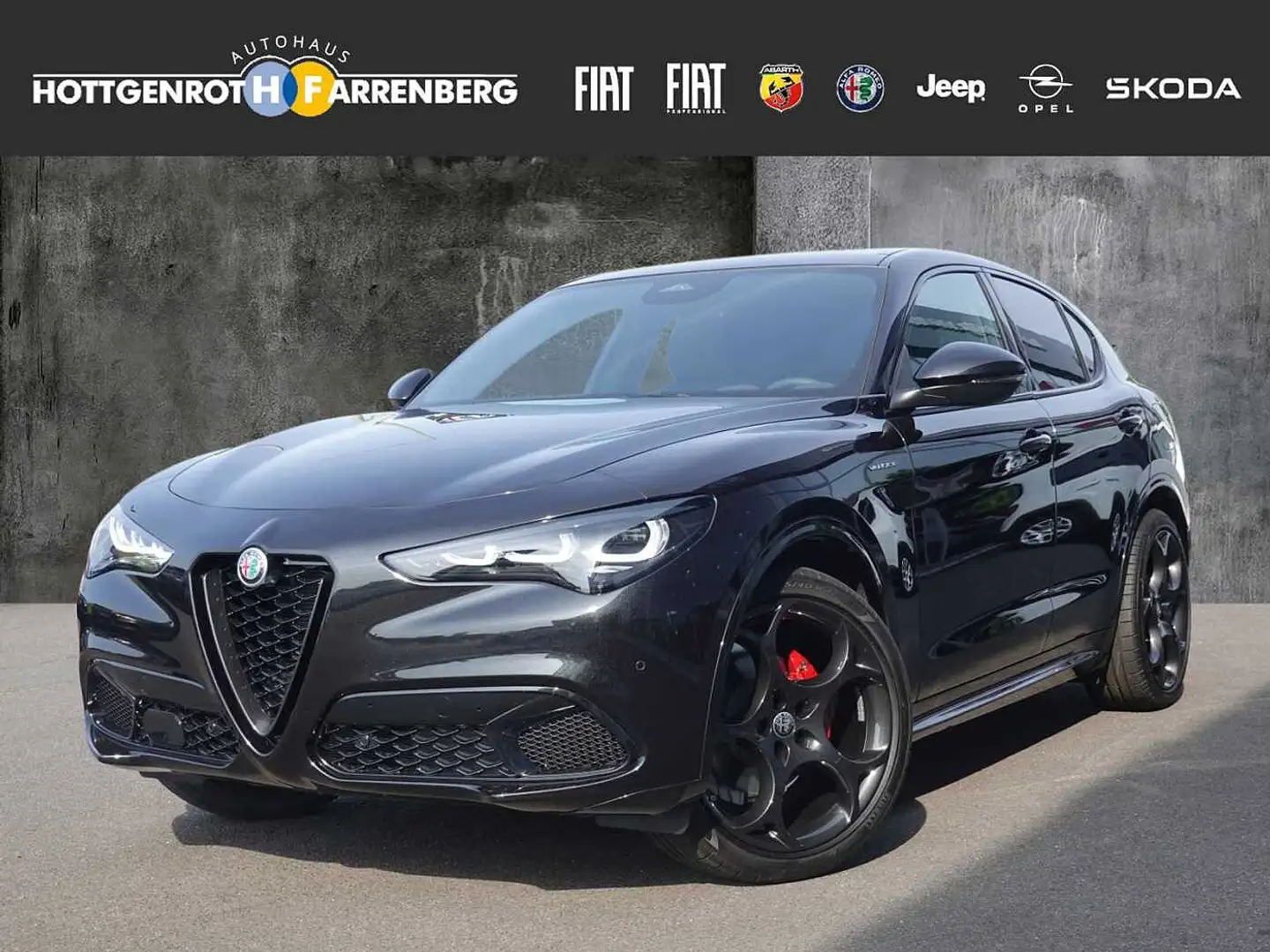 Alfa Romeo Stelvio Diesel 2.2 16V AT8 Q4 Veloce Schwarz - 1
