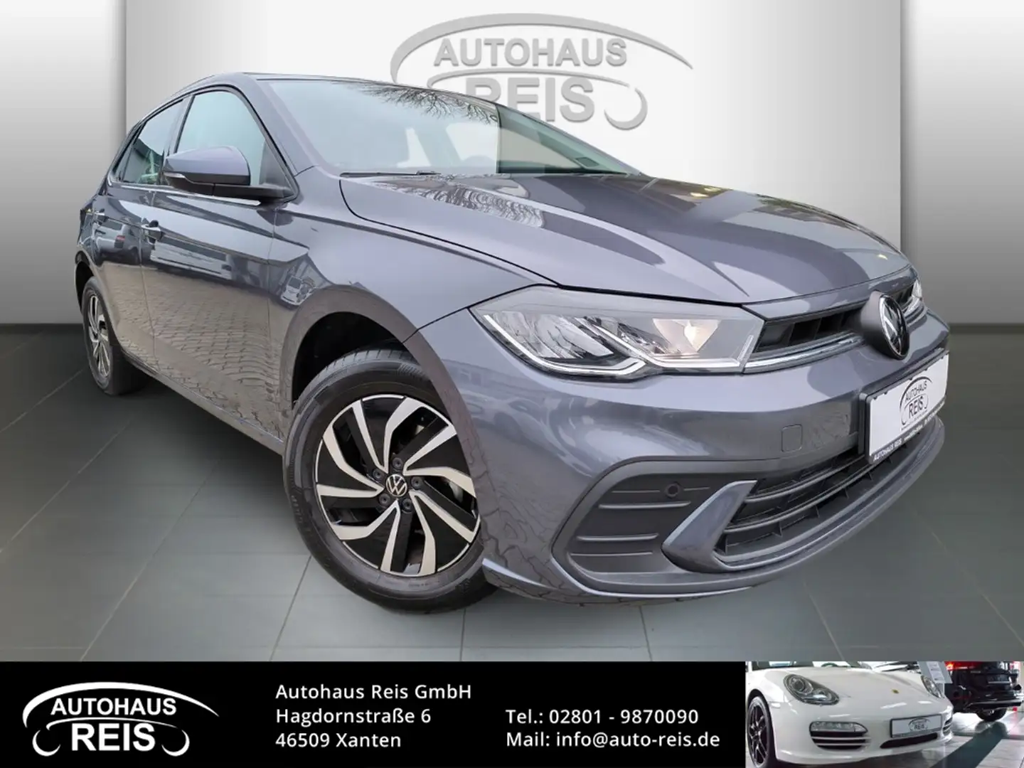 Volkswagen Polo 1.0 TSI Life LED-Scheinwerfer APPLE/ANDROID DAB-RA Grau - 1