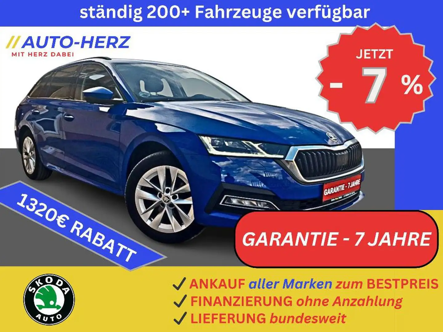 Skoda Octavia iV Combi First Edition LED+Klimaauto+PDC Blau - 1