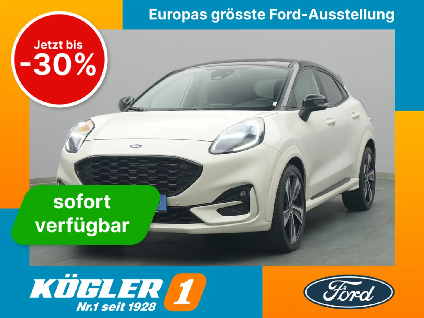 Ford Puma ST-LINE X 155PS/Fahrassistenz&Winter-Paket Weiß - 1