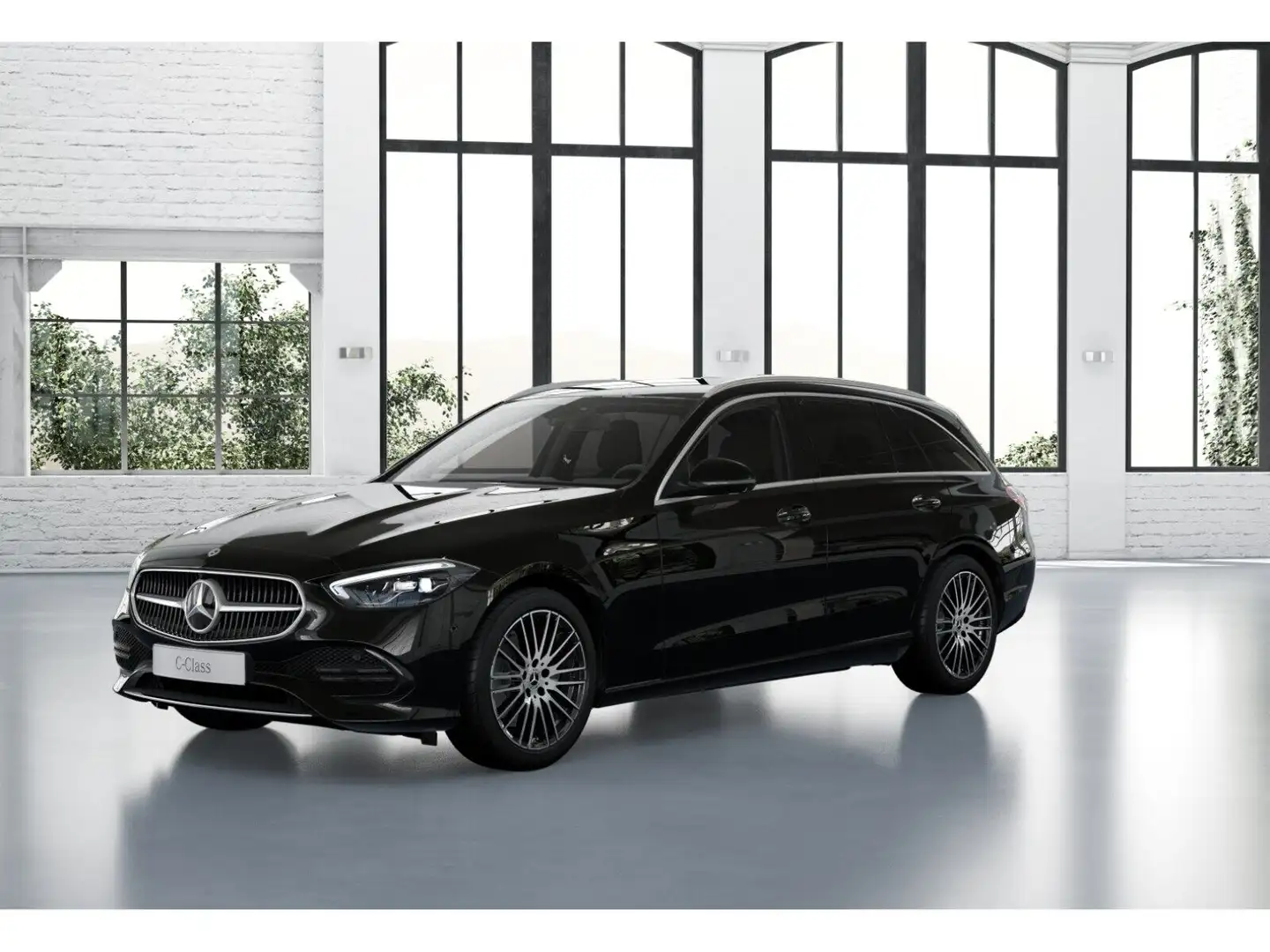 Mercedes-Benz C 200 d T AVANTGARDE+MBUX+DIST+TOTW+AMBIENTE+AHK Schwarz - 1