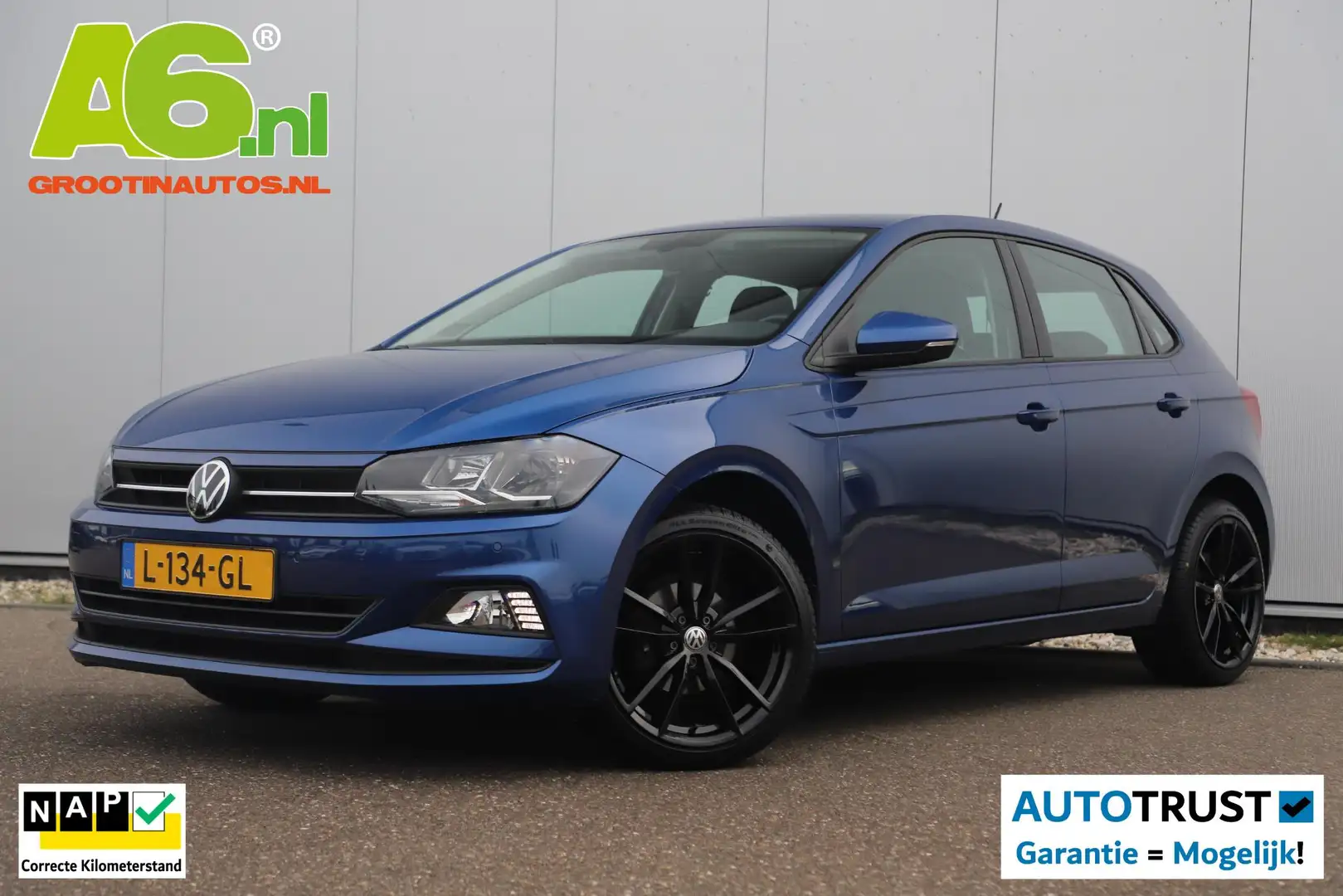 Volkswagen Polo 1.0 TSI Comfortline Business 95PK Navigatie Carpla Blauw - 1