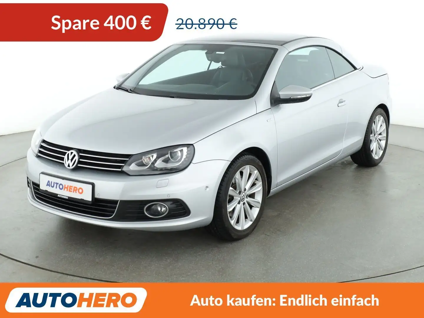 Volkswagen Eos 2.0 TSI Cup Aut.*NAV*XENON*TEMPO*CAM*PDC*SHZ*PANO* Silber - 1