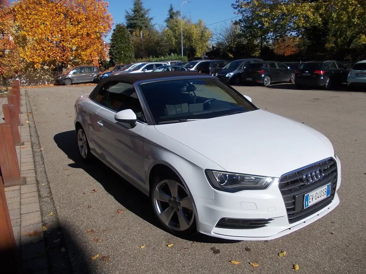 Audi A3 A3 Cabrio 2.0 tdi Ambition 150cv s-tronic Bianco - 2
