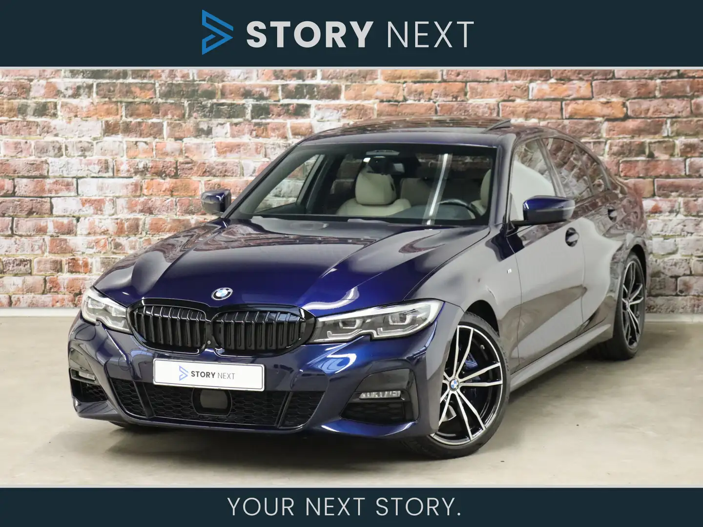 BMW 330 3 Serie Sedan 330i High Executive M Sport Pakket A Blauw - 1
