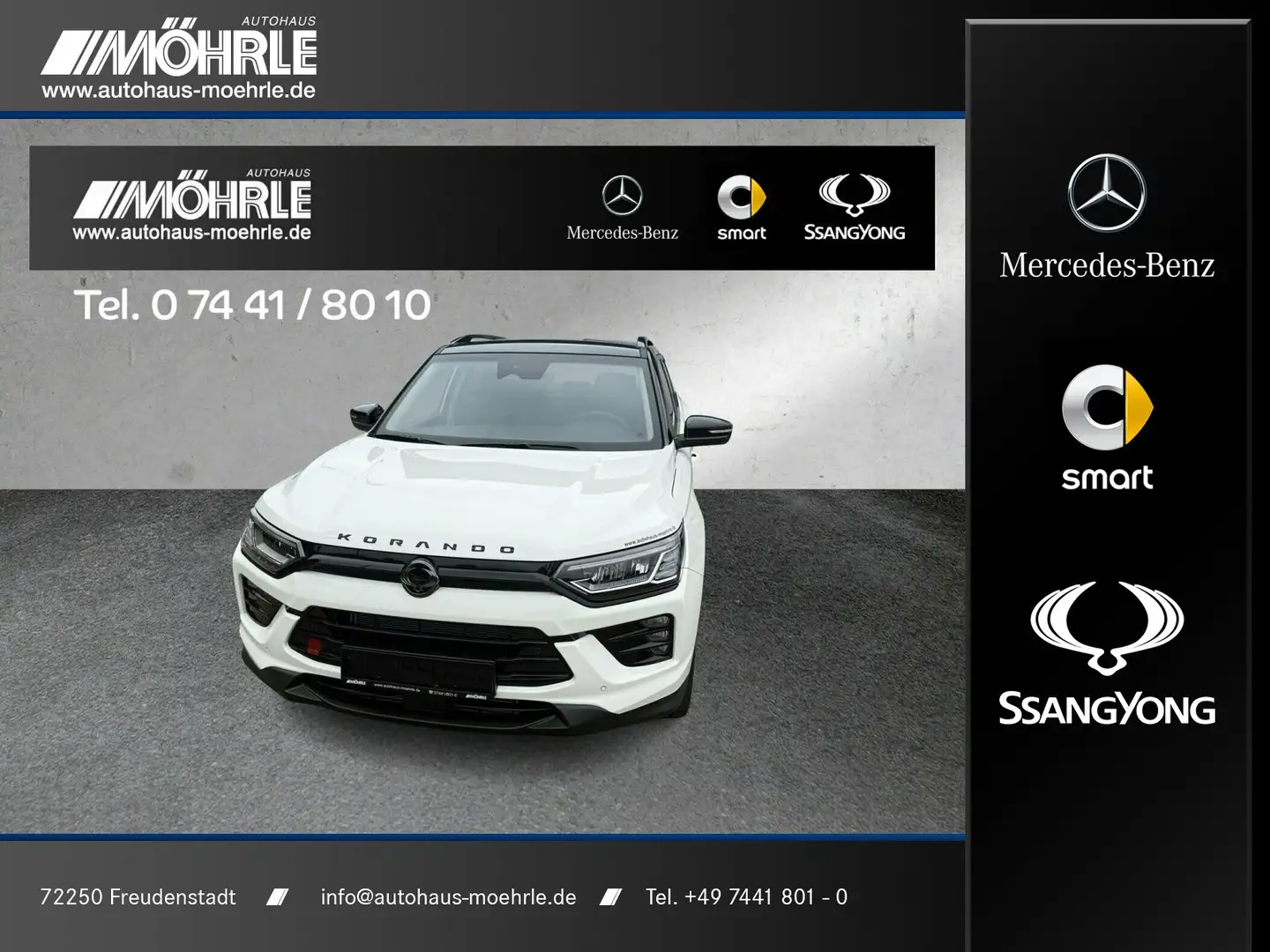 KGM Korando Korando 1.5 P Black 19 Zoll Lenkradheizung LED Blanc - 1