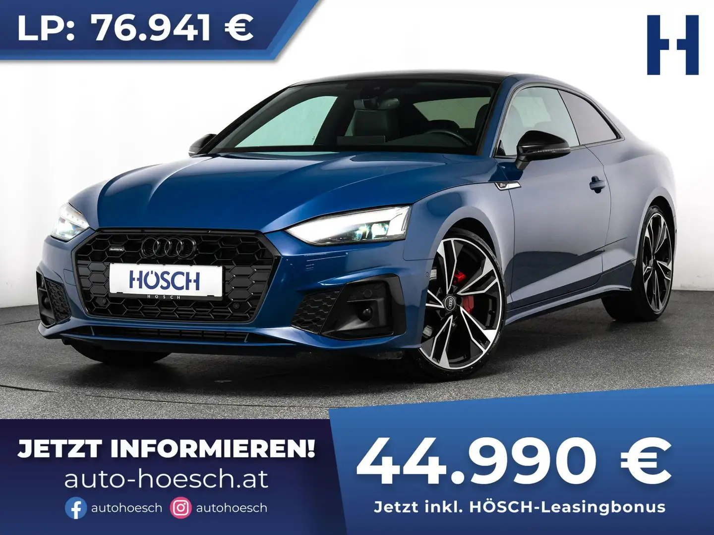 Audi A5 Coupe 40 TFSI quattro 2x S-LINE TRAUMEXTRAS ++ Blau - 1