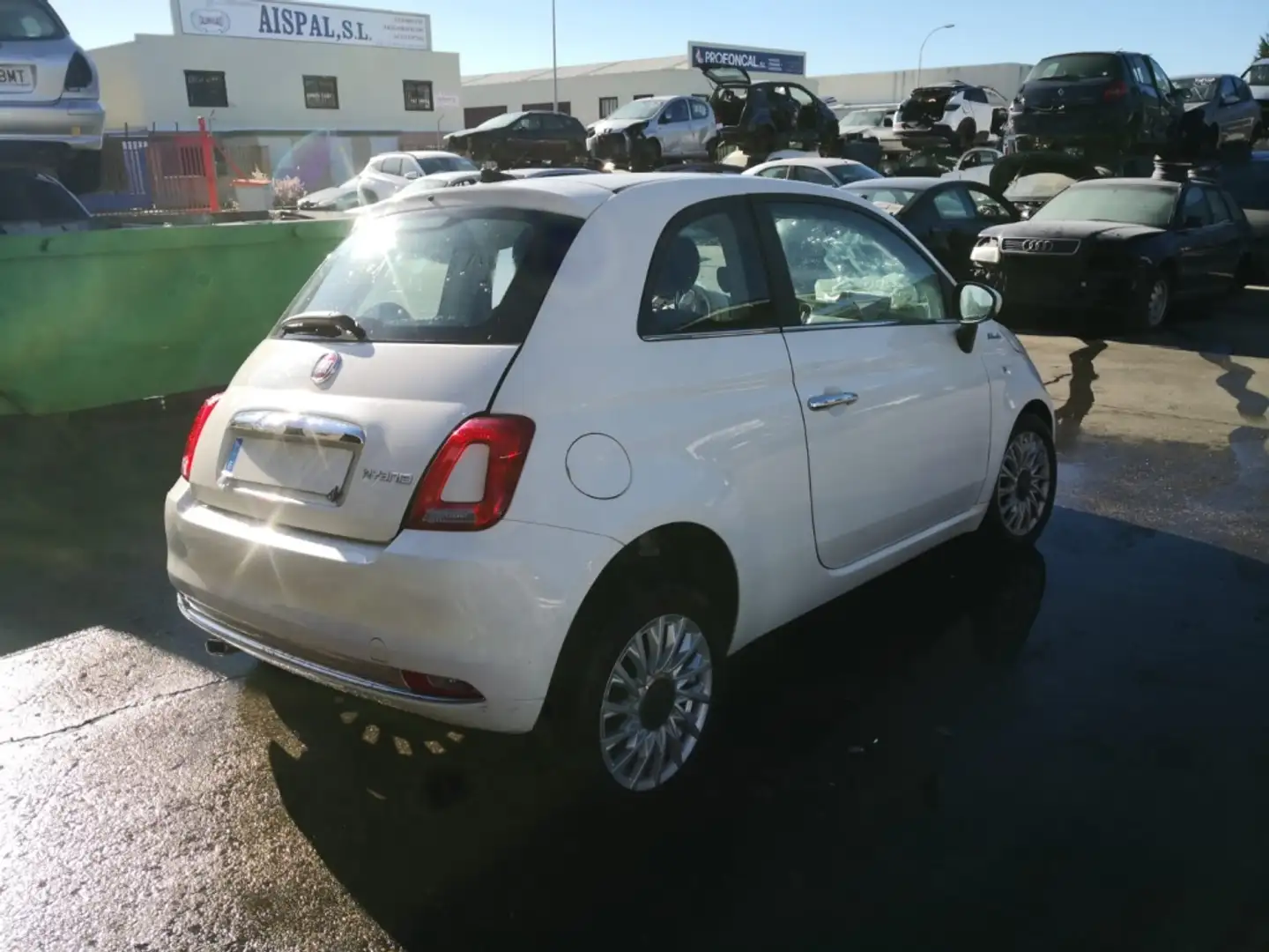 Fiat 500 Pequeño Manual de 2 Puertas Blanc - 2