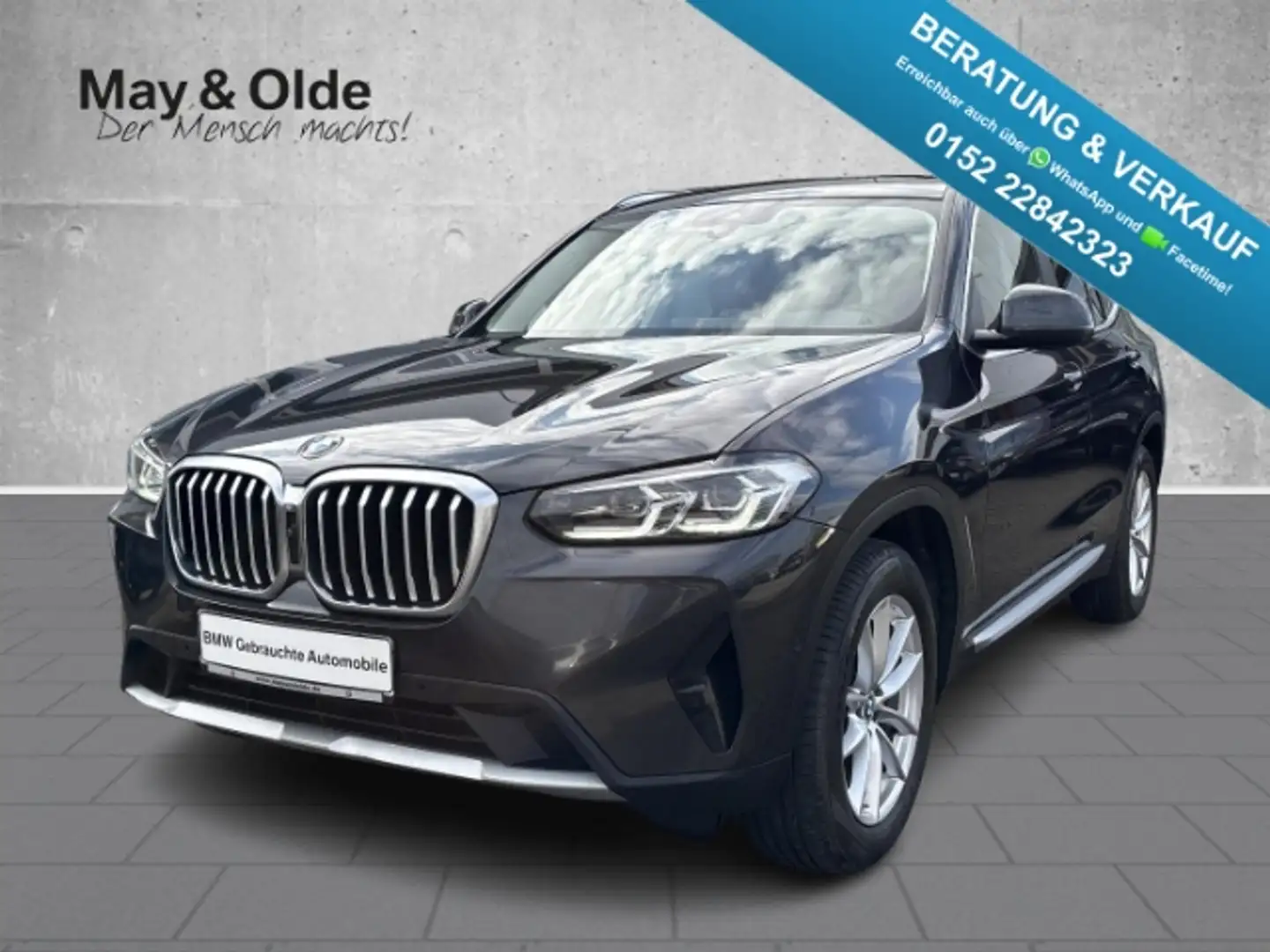 BMW X3 xDrive20d StandHZG AHK Pano Navi Leder HiFi Grigio - 1