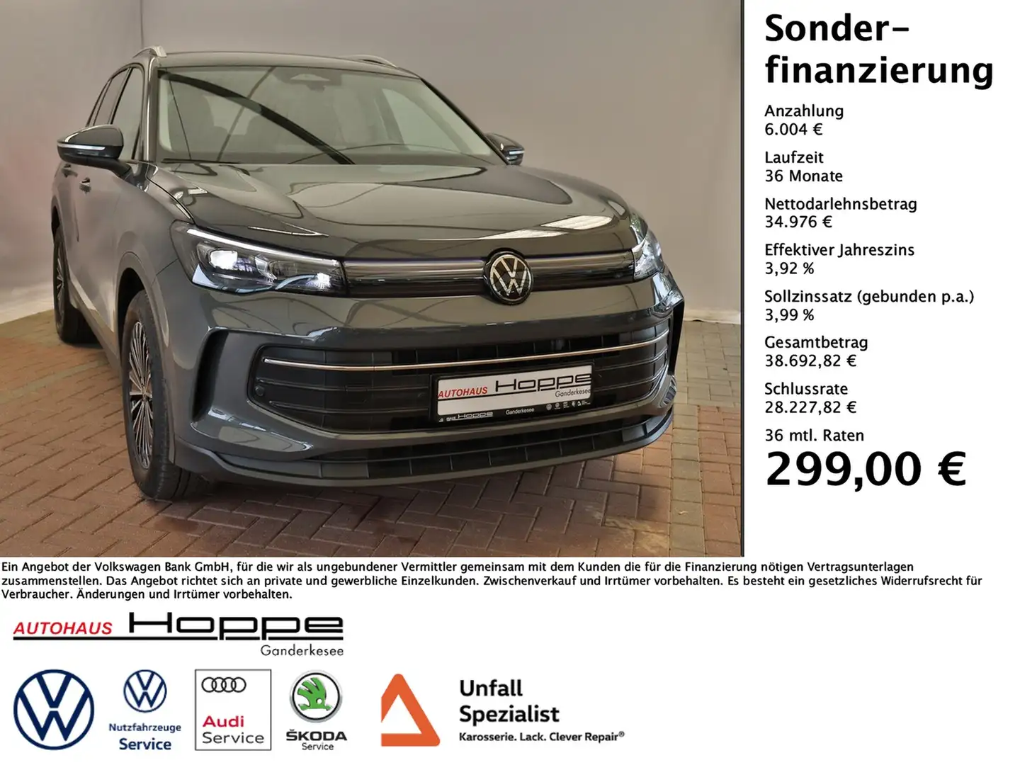 Volkswagen Tiguan Life 2.0 TDI DSG+AHK+ACC+NAVI+RFKAM+MFL Gris - 1