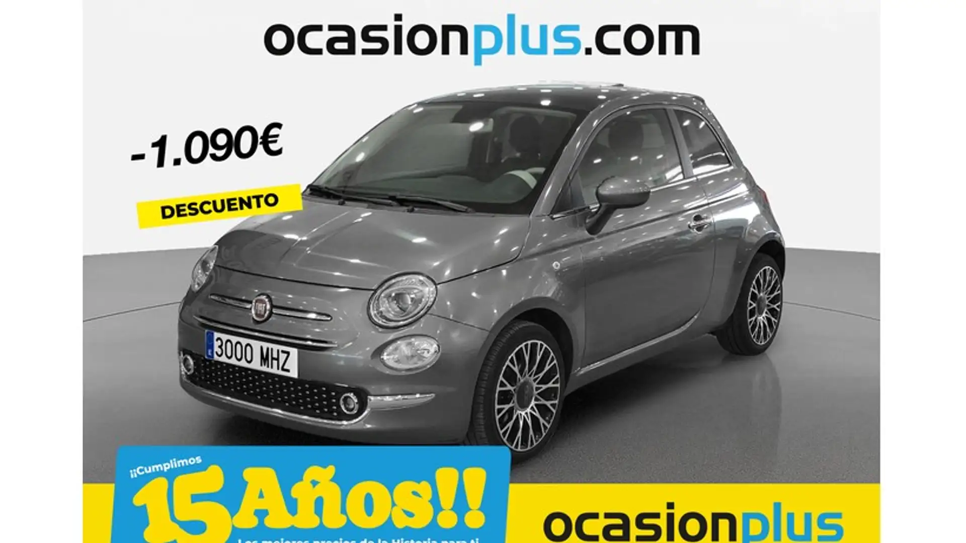 Fiat 500 1.0 Hybrid Dolcevita 52kW Gris - 1