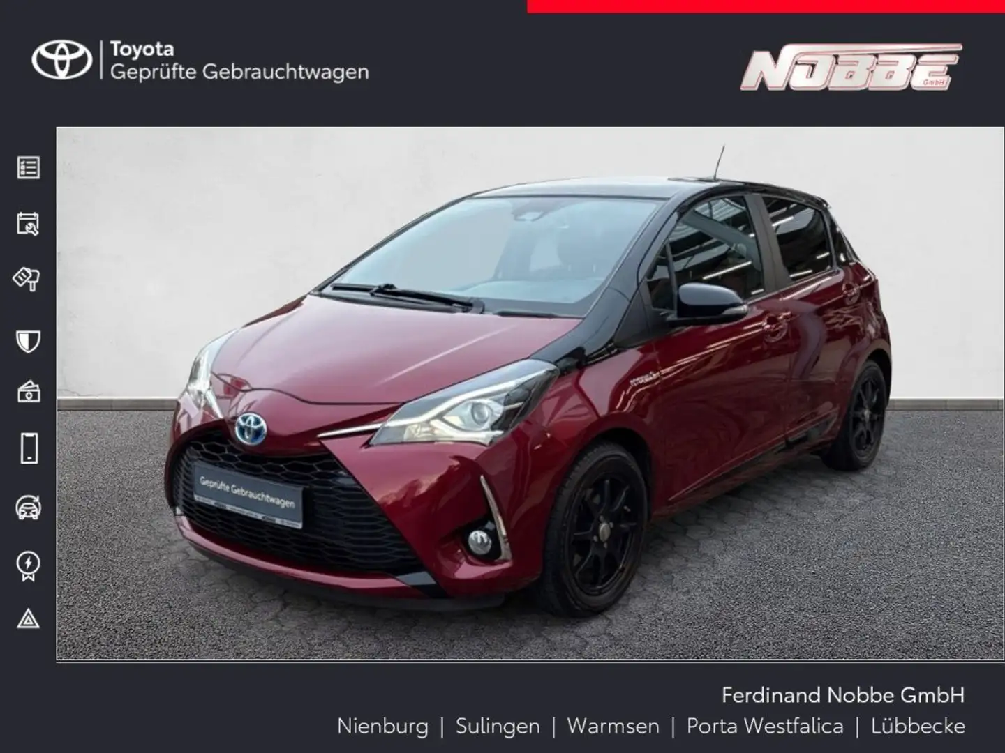 Toyota Yaris Hybrid 1.5 VVT-i Style Selection Красный - 1