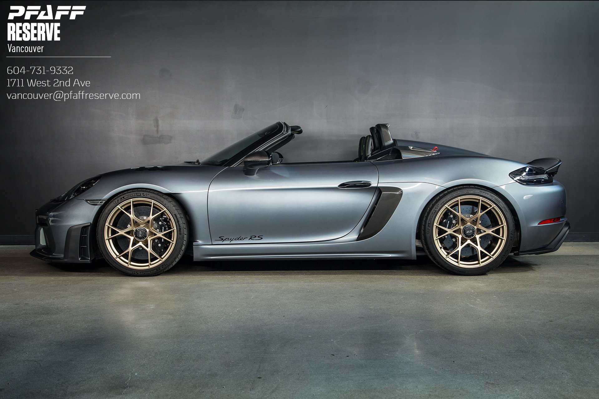 2024 Porsche Boxster RS | Weissach | Front Lift | PCCB