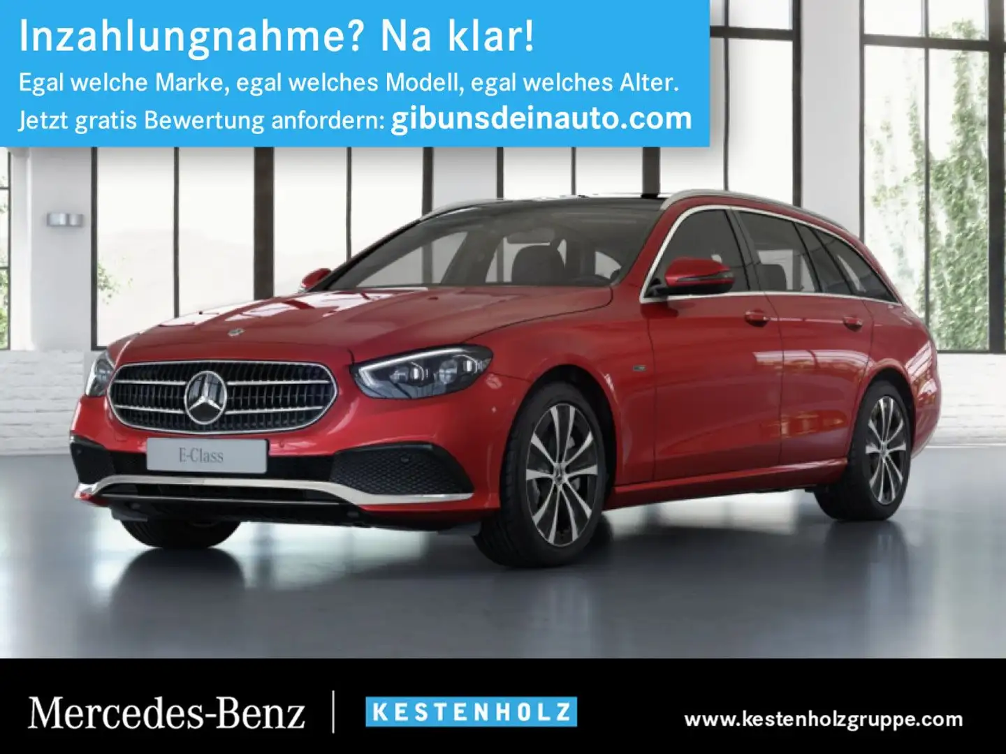 Mercedes-Benz E 300 de T-Modell 4Matic AHK+DISTRO+PANO+KAMERA Rosso - 1