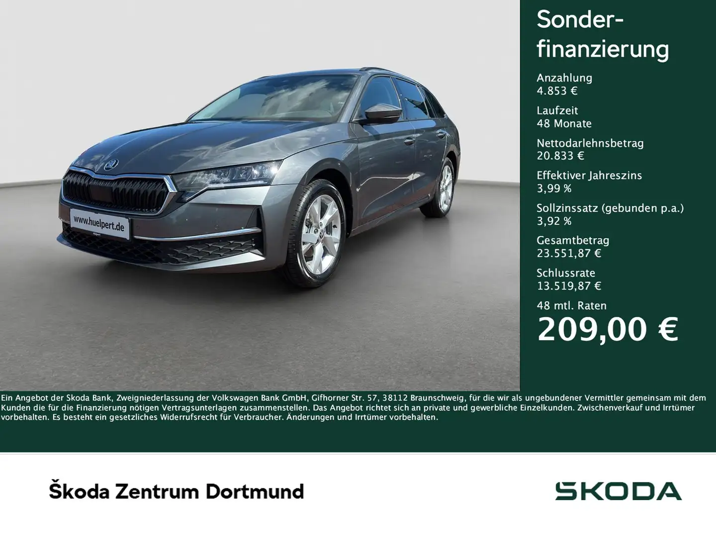 Skoda Octavia Combi 1.5 SELECTION NAVI LM17 SITZHEIZ. Grigio - 1