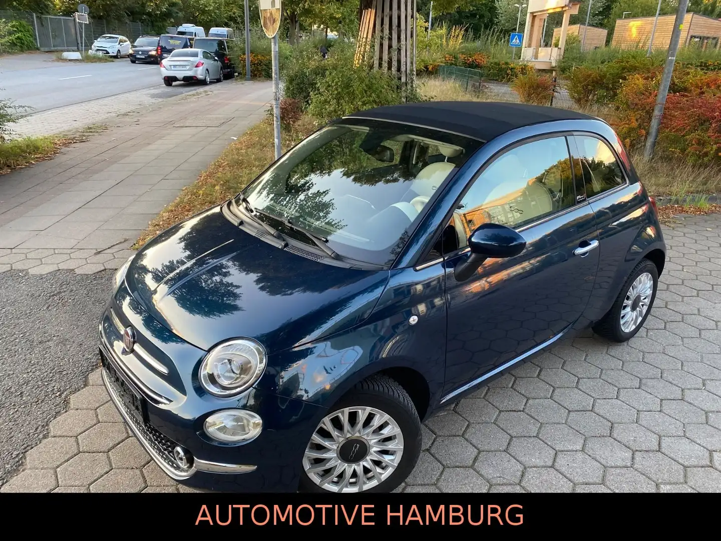 Fiat 500C Automatik*Teil-Leder*Klimaautomatik*PDC Albastru - 1