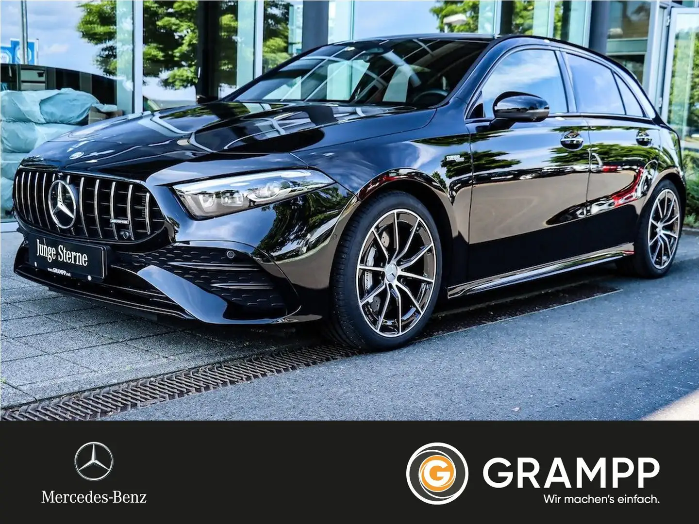 Mercedes-Benz A 35 AMG Mercedes-AMG A35 4M Premium-P/Distronic/Panorama Schwarz - 1