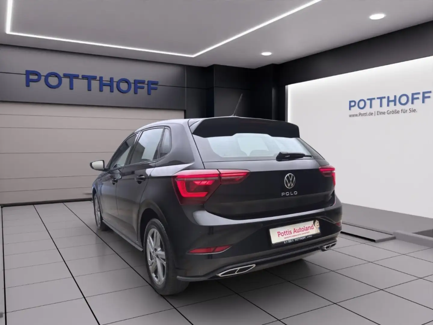 Volkswagen Polo 1.0 TSI DSG R-LINE IQ.LIGHT PDC SITZHZG Schwarz - 2