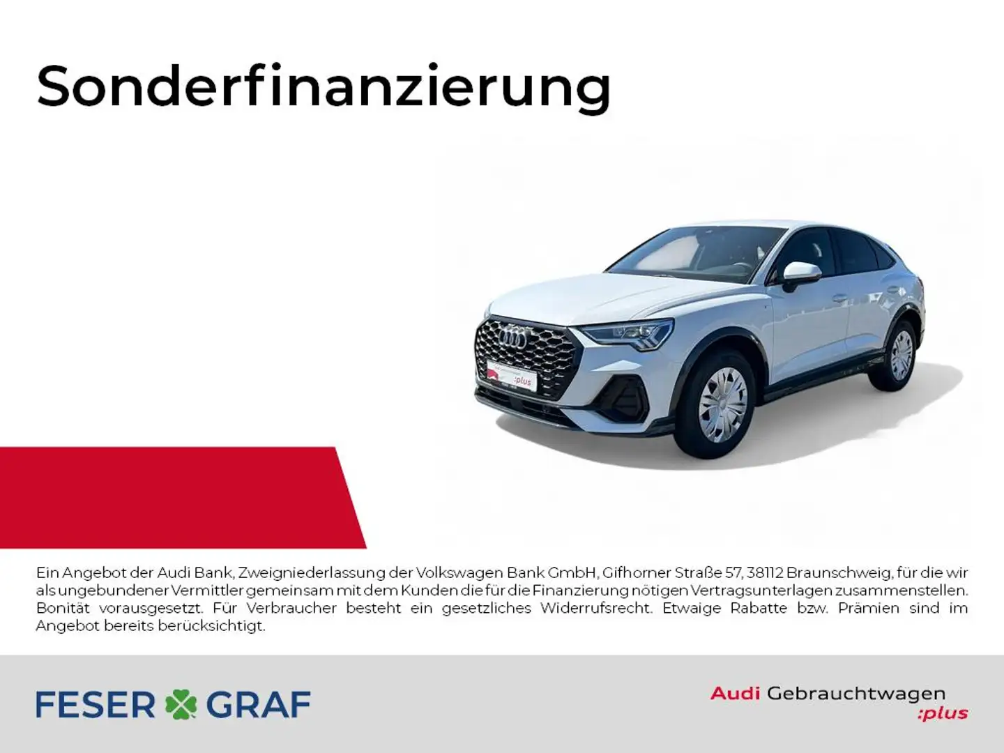 Audi Q3 Sportback 35 S Line TFSI LED/Navi+/RFK/PDC+ Weiß - 1
