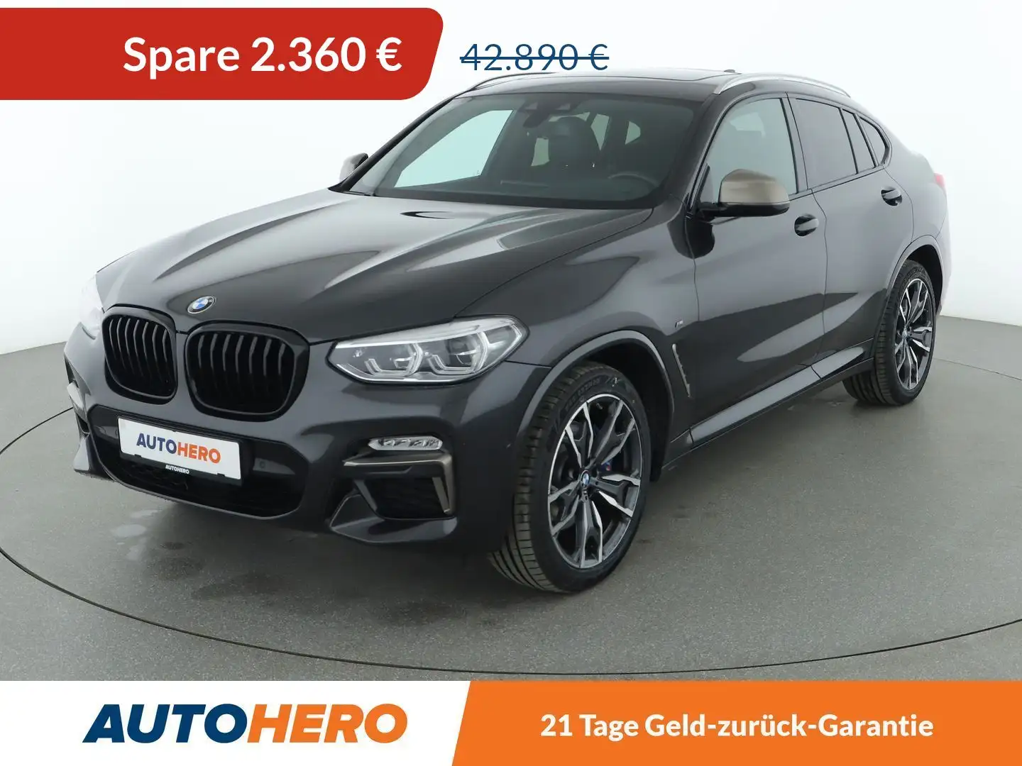 BMW X4 M40i Aut.*NAVI*LED*ACC*HUD*PANO*CAM*PDC*SHZ* Gris - 1