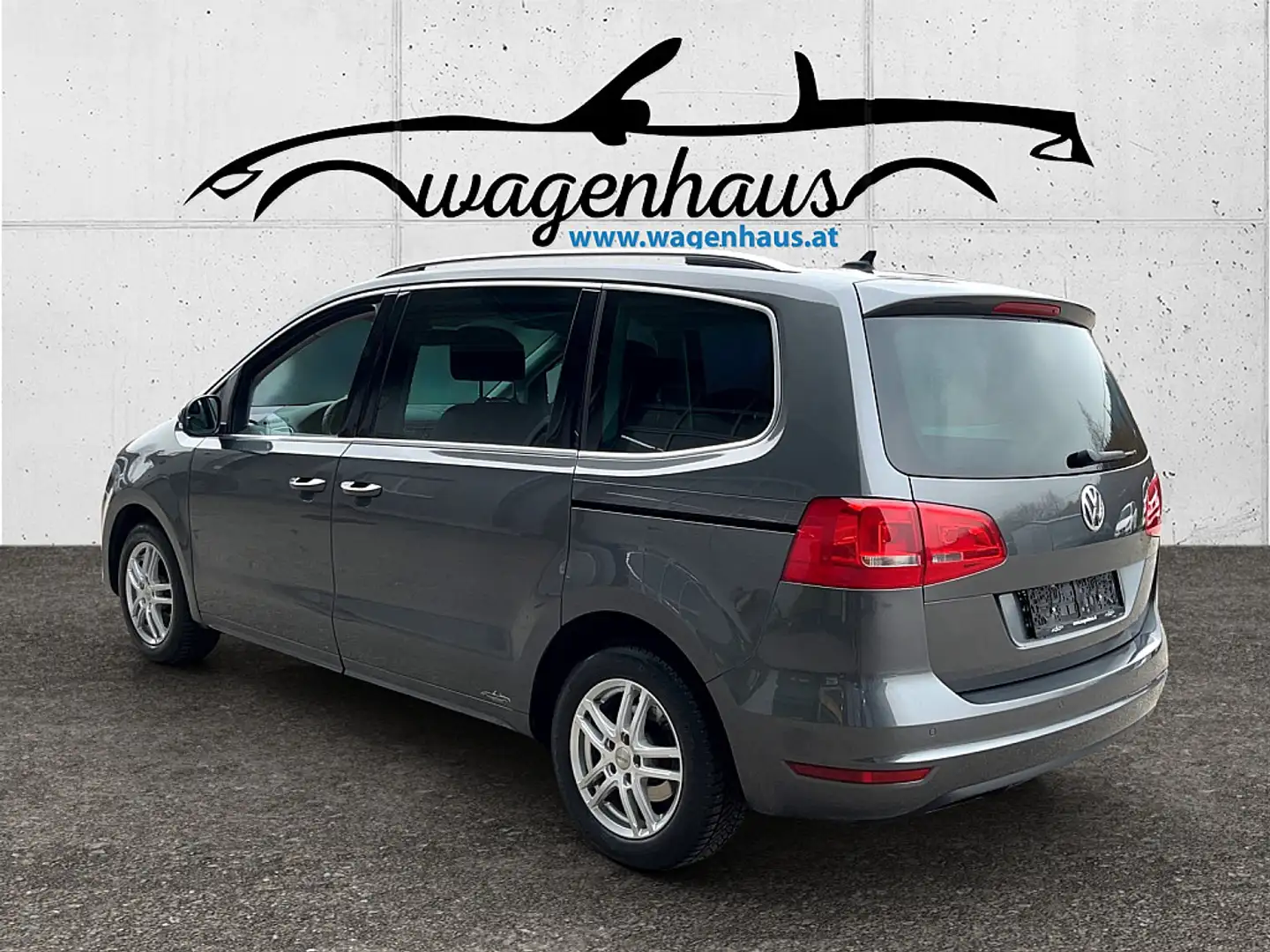 Volkswagen Sharan Highline 2,0 TDI DSG, 7 Sitzer Leder, Kindersitze Grau - 2