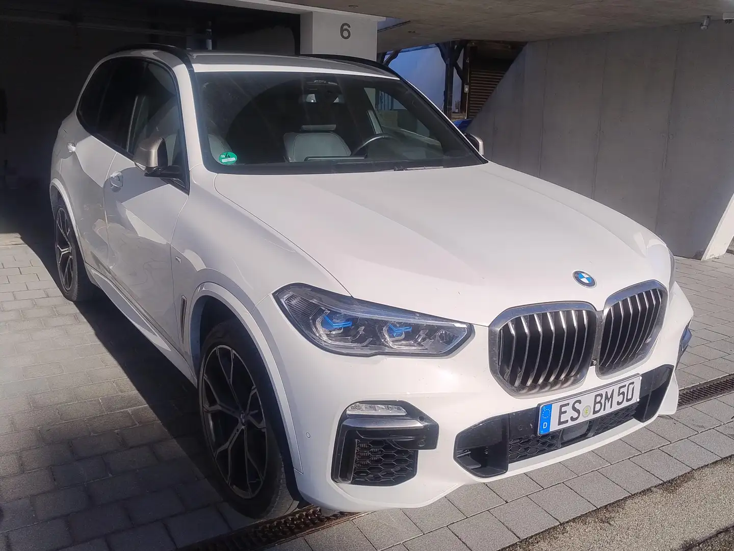 BMW X5 X5 Diesel M50d Blanc - 1