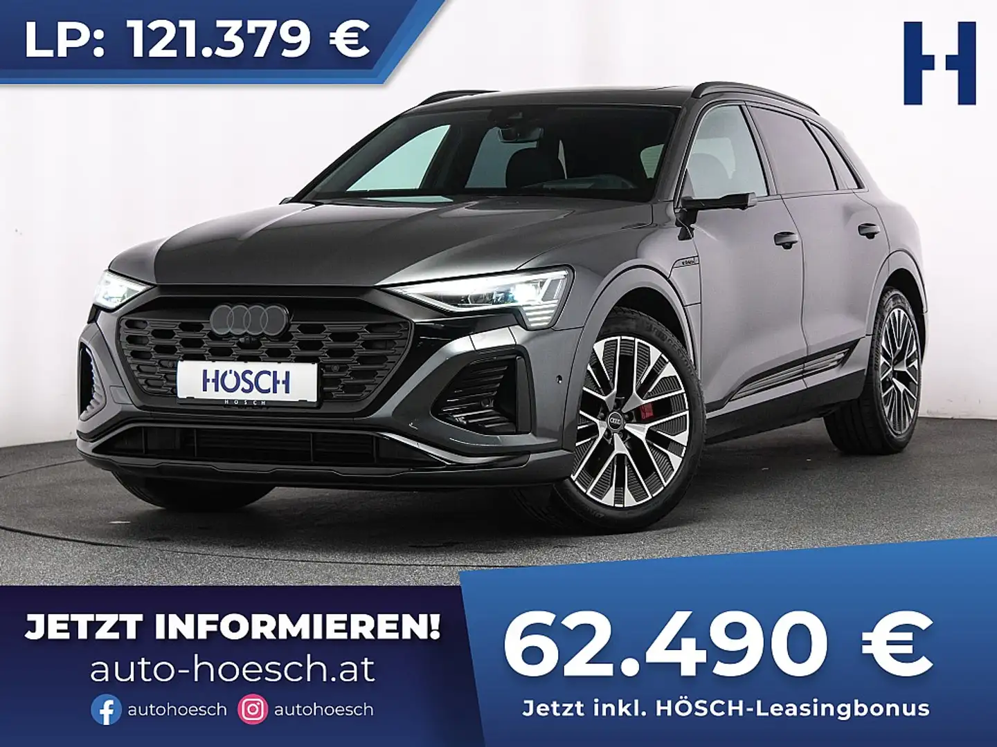 Audi Q8 e-tron 55 quattro 2x S-Line TRAUMEXTRAS -49% Grau - 1