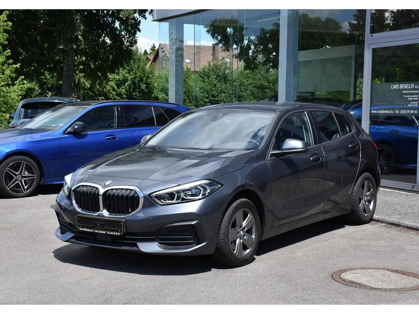 BMW 118 i CLIMA REGUL GPS PDC LED LANE 1° MAIN Gris - 2