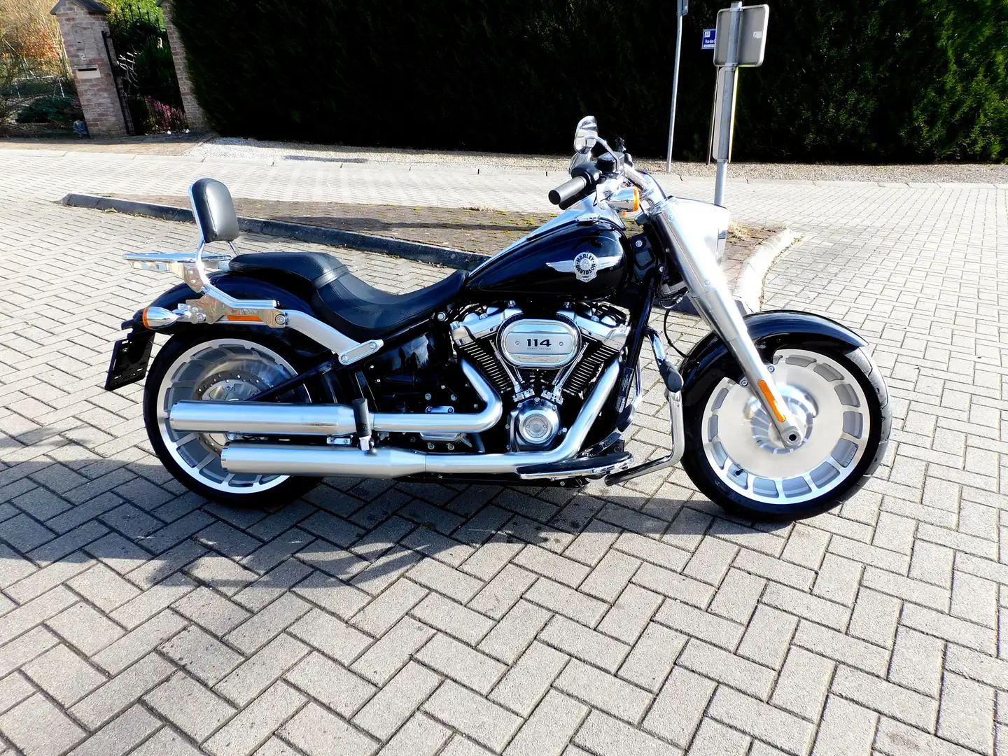 Harley-Davidson Fat Boy 4000 km , 1 an de garantie , options !! Zwart - 1