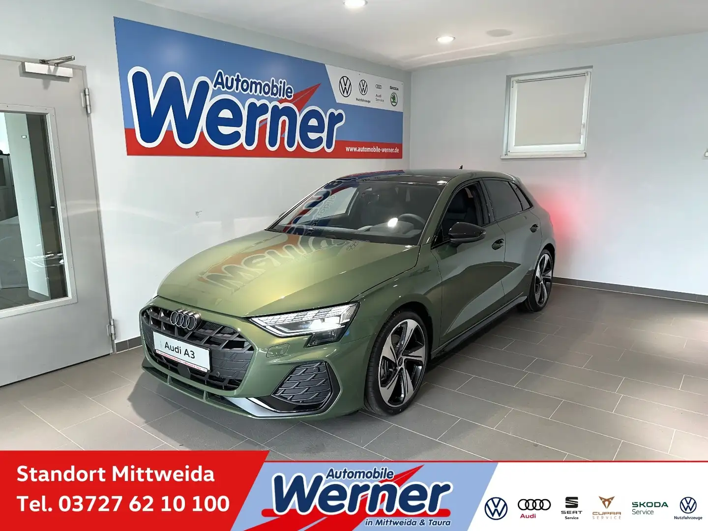Audi A3 Sportback S line 35TFSI PanoDach Navi MatrixLED Grün - 1