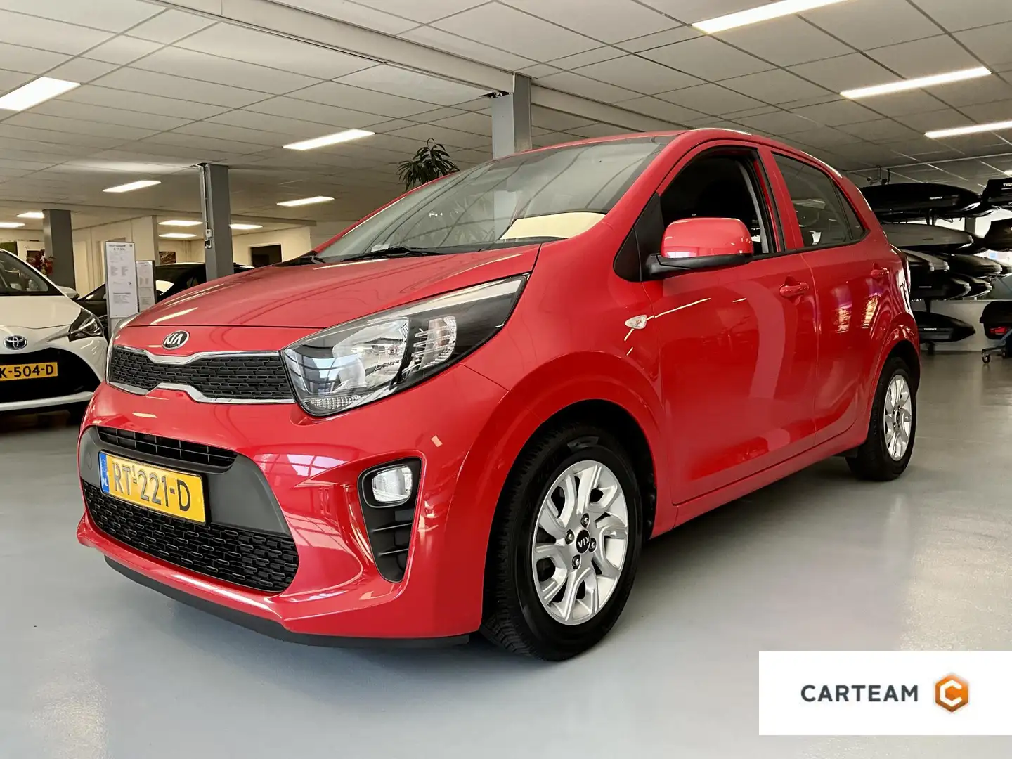 Kia Picanto 1.0 CVVT ComfortPlusLine Navigator ** RIJKLAARPRIJ Rood - 1