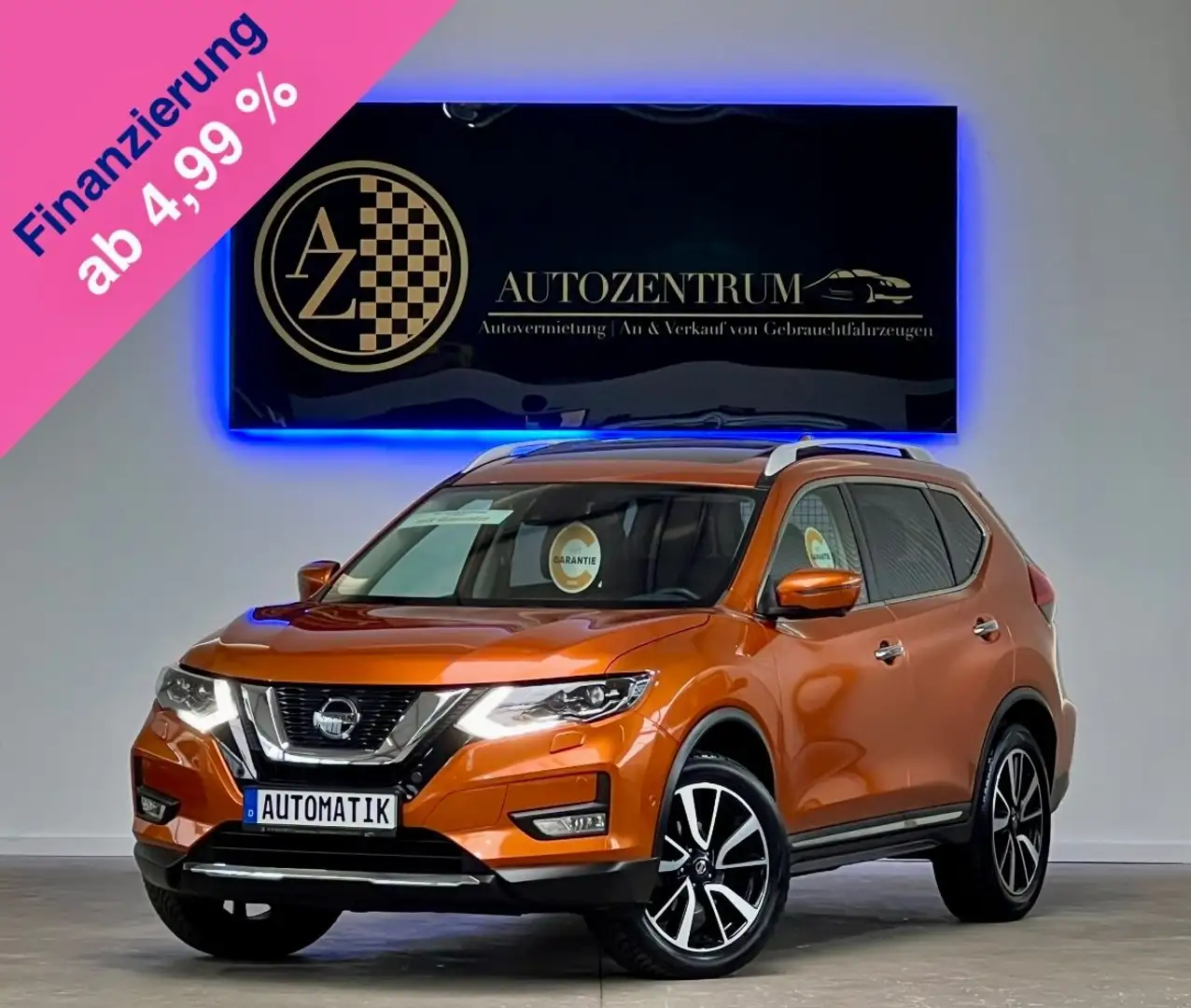 Nissan X-Trail 1.3i Tekna Automatik*GARANTIE*PANO*LEDER Orange - 1