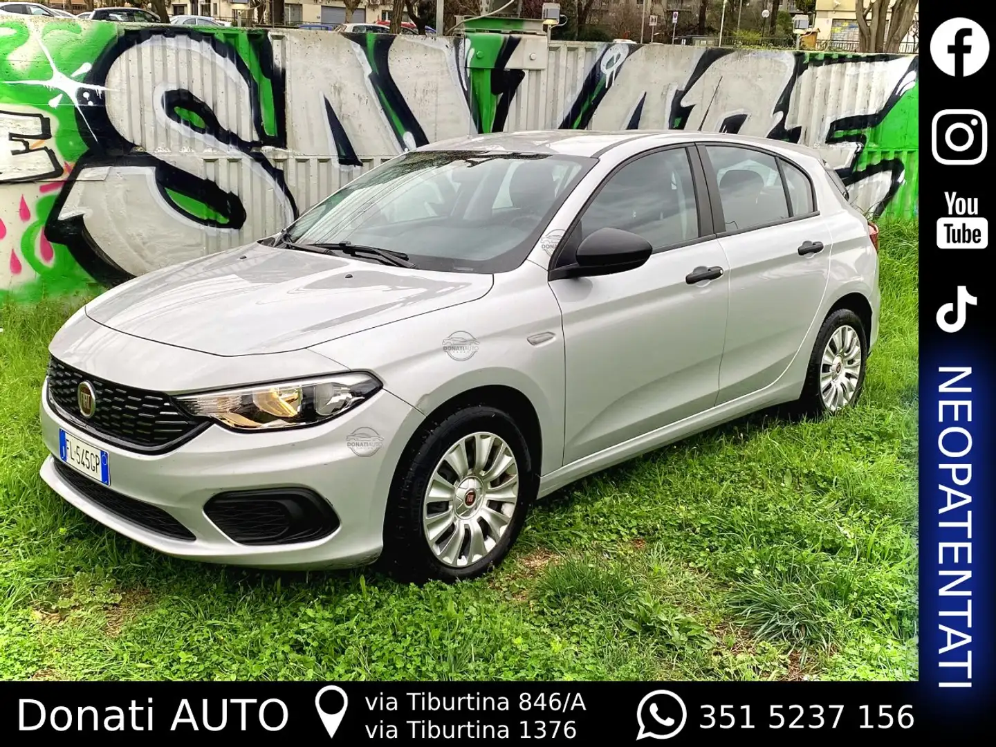 Fiat Tipo 1.4 Benzina Manuale 5p 95cv Euro6B Argento - 1