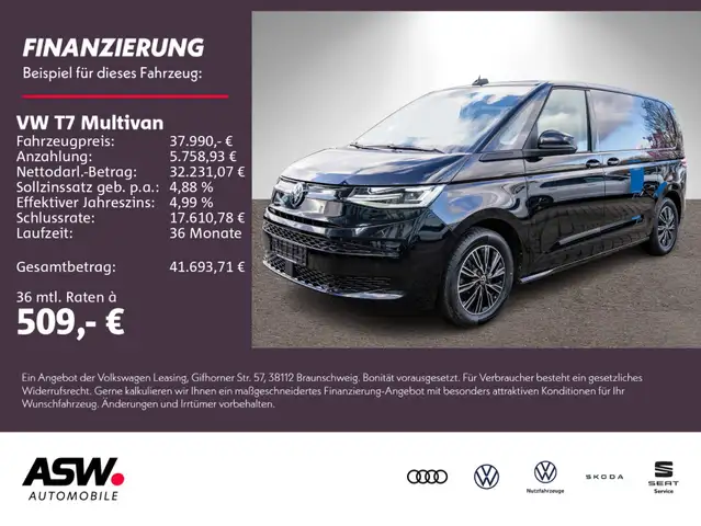 Volkswagen T7 Multivan 1.4 eHybrid DSG LED Navi RFK PDC VC