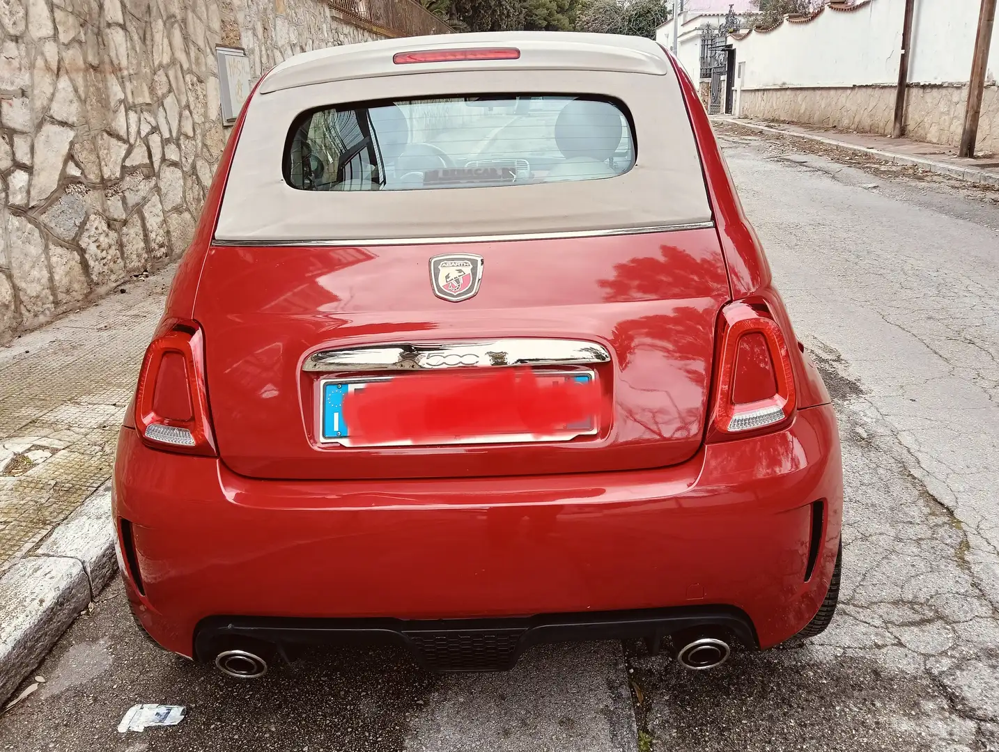 Fiat 500 900 LOUNGE CABRIO ABARTH Rosso - 2