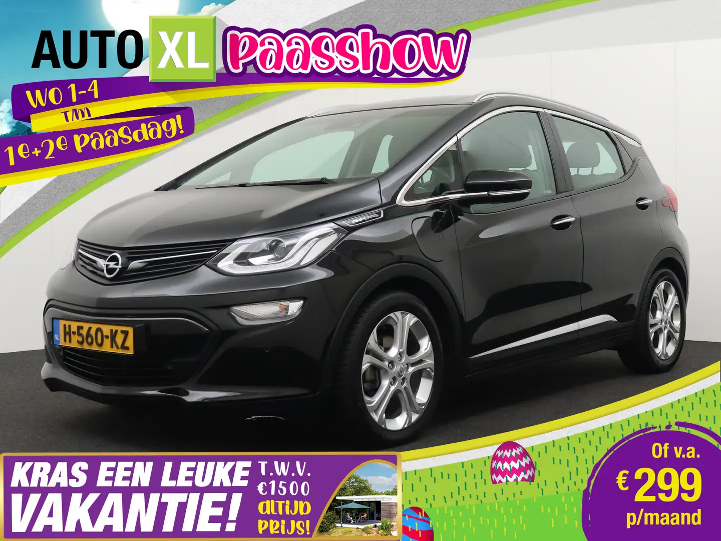 Opel Ampera-E Business Executive 60 kWh Xenon Carplay Stuur+Stoe Negro - 1