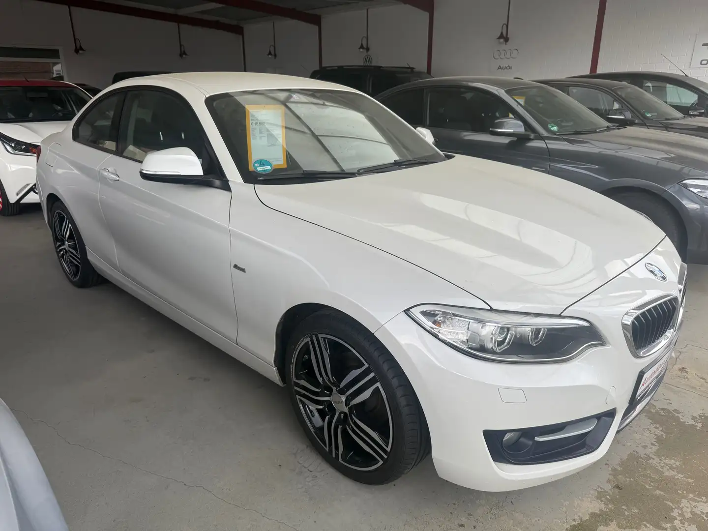 BMW 218 218d Coupe M Sport Blanc - 1