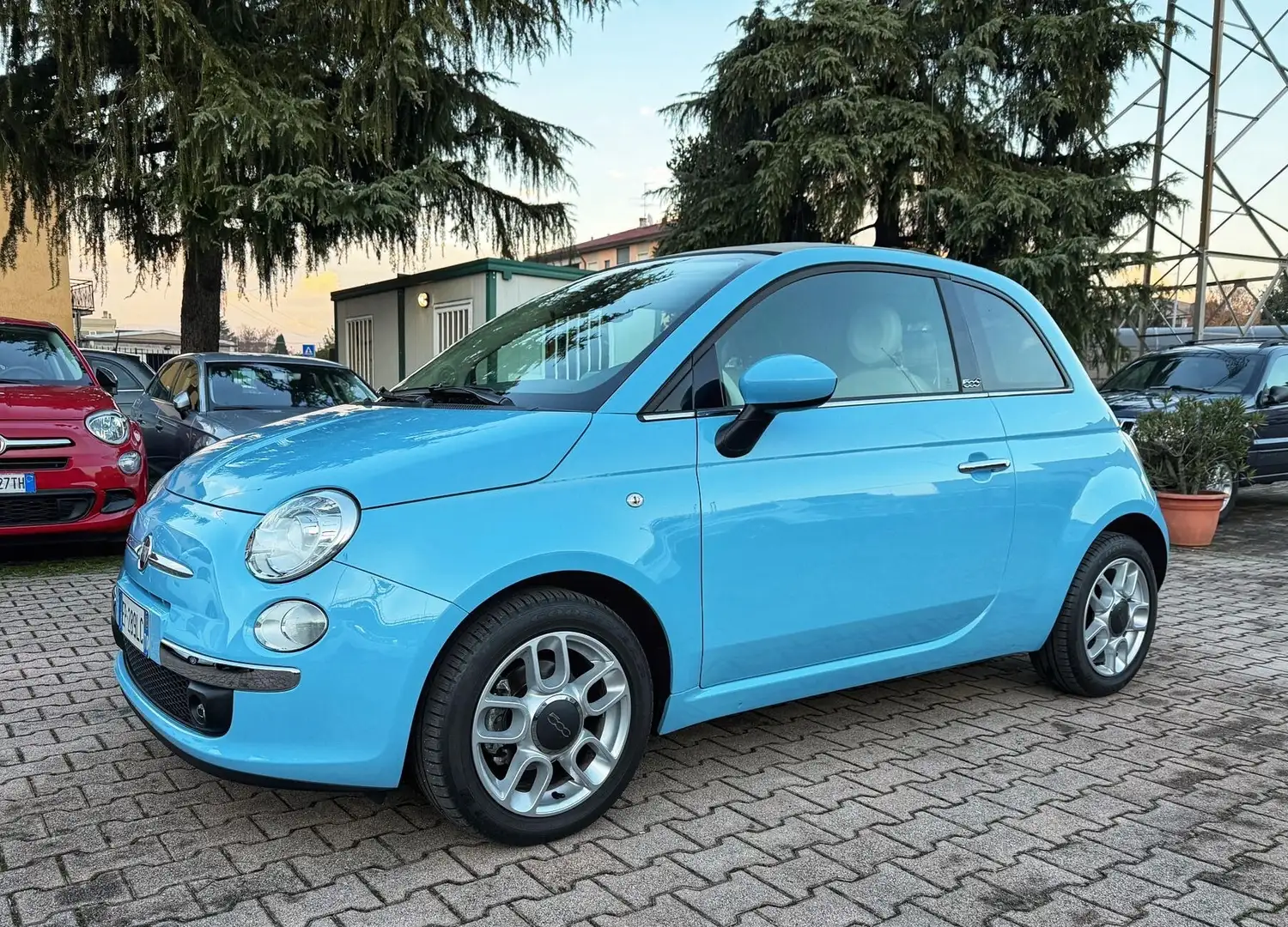 Fiat 500 500 C 0.9 TwinAir Turbo Lounge Blu/Azzurro - 1