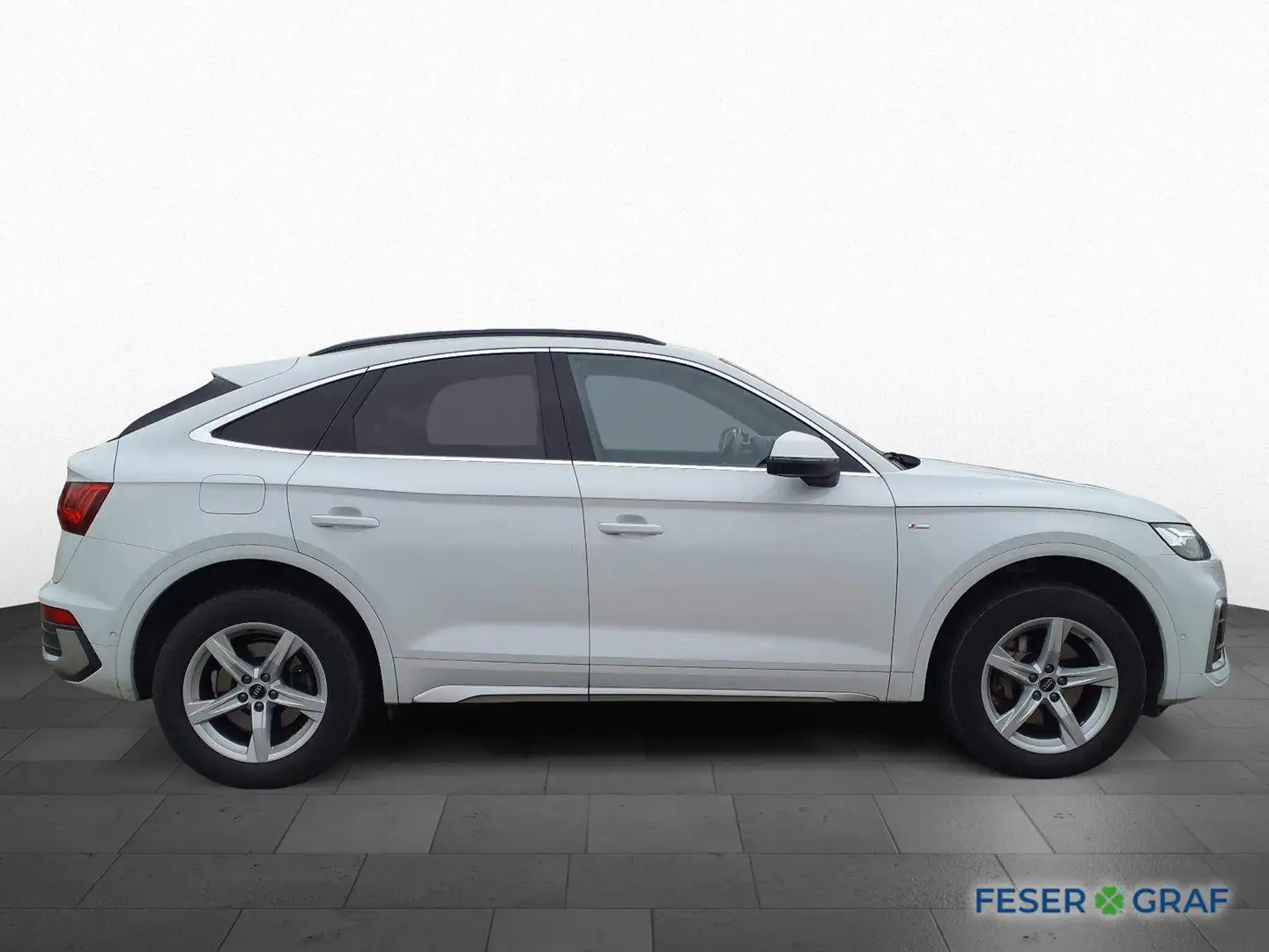 Audi Q5 SB 40 TDI qu. S line/Matrix/Kamera/AHK/Pano Weiß - 2