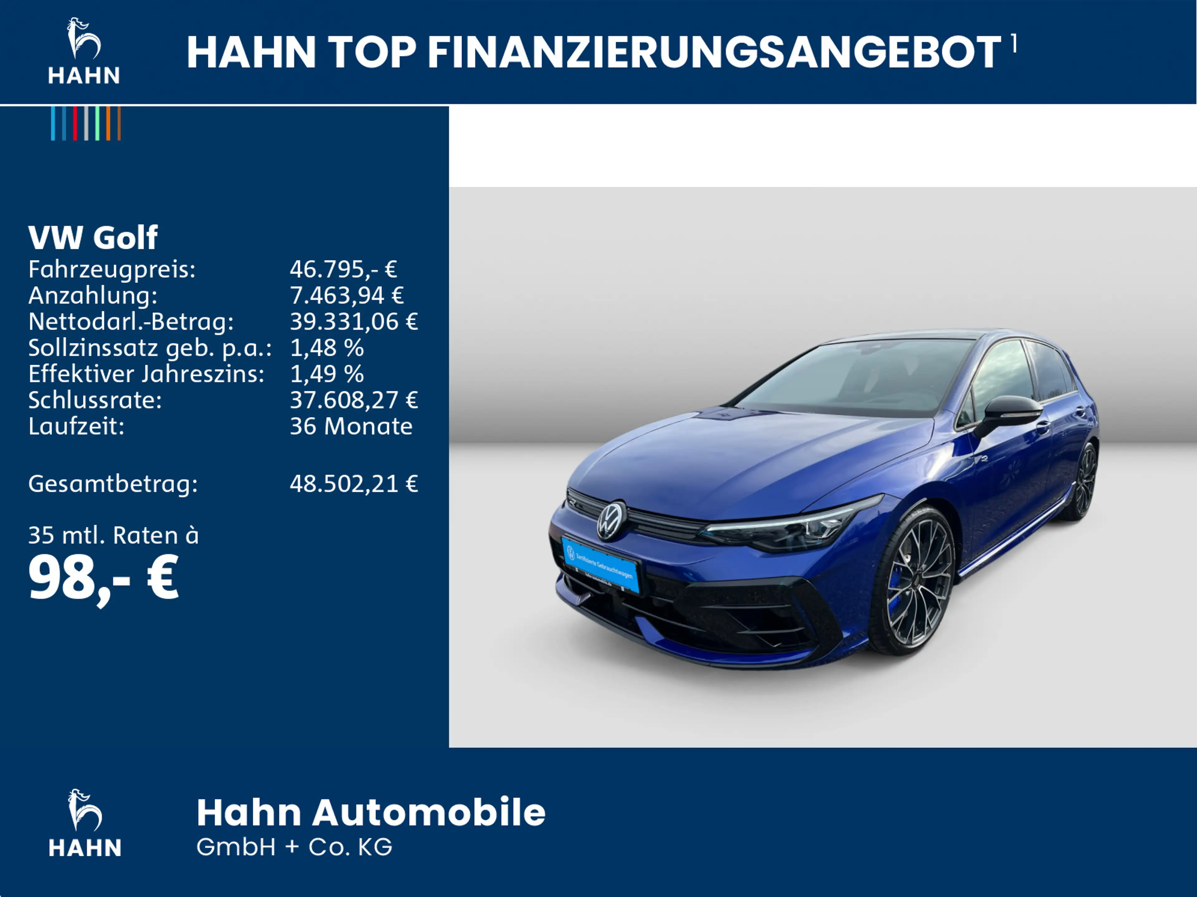 Volkswagen Golf R 2.0TSI DSG Black Style HuD Pano el. Sitze — photo 2